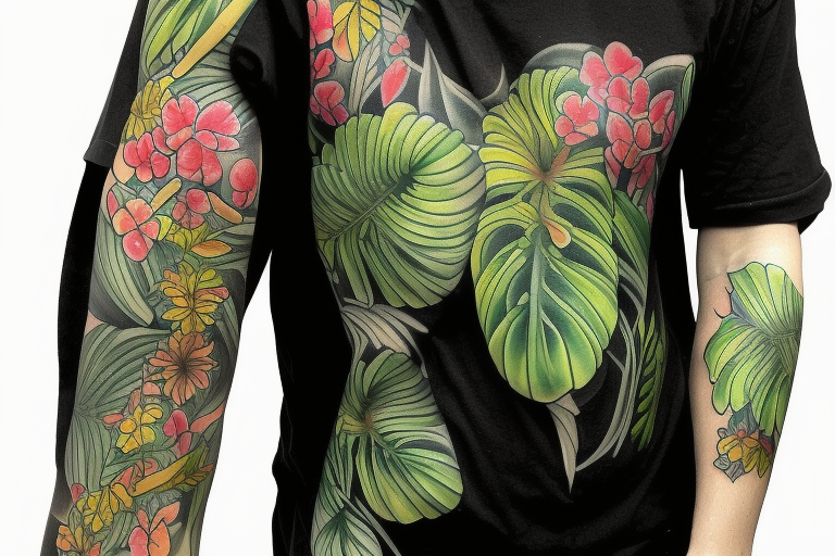 Elephant jungle tattoo sleeve by Craig Holmes by CraigHolmesTattoo on  DeviantArt