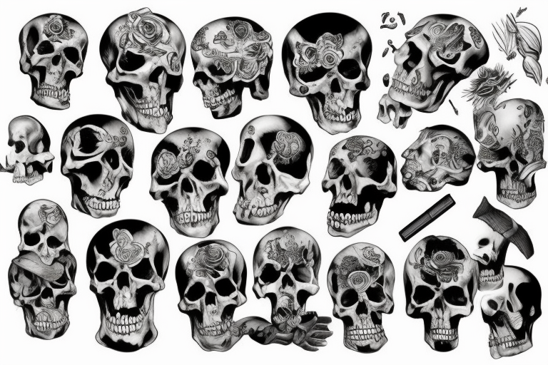 Death as a person overlooking tattoo idea