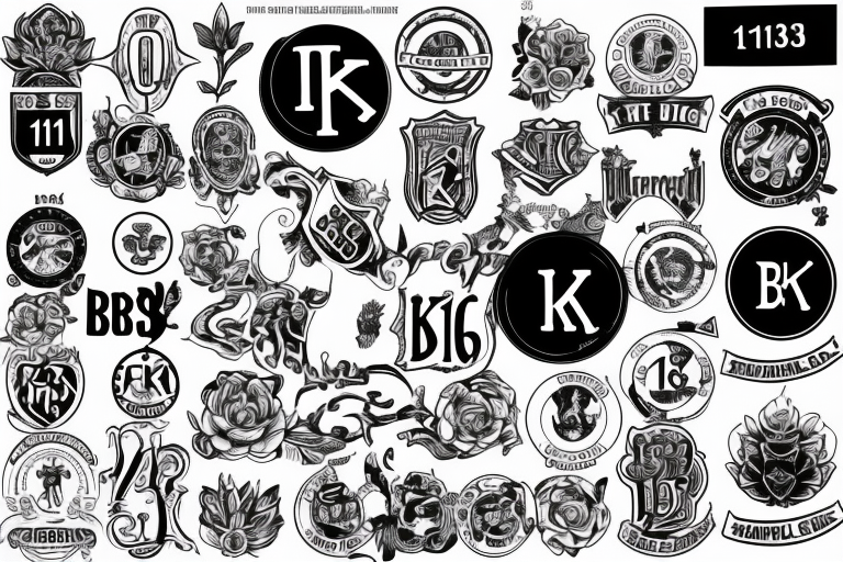 A mix of FCK logo and B1903 logo and KB1876 tattoo idea