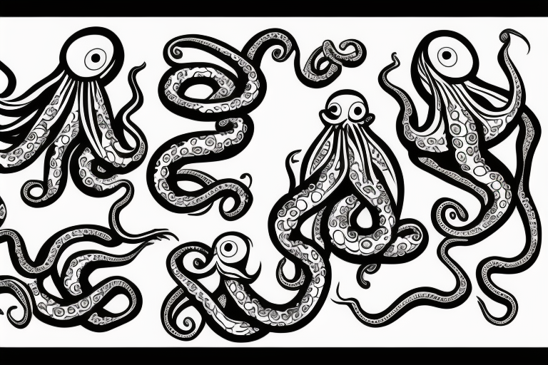 rapping octopus tattoo idea