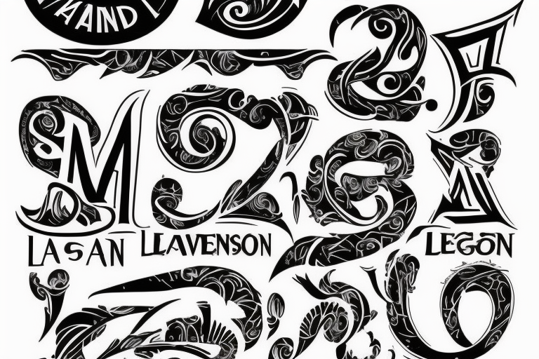 names levan and Langston tattoo idea