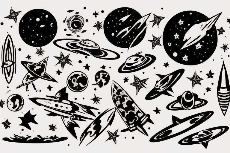 space tattoo idea