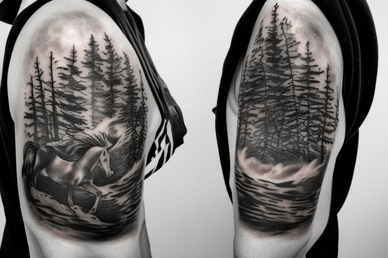 Aggregate more than 71 pine tree silhouette tattoo  thtantai2