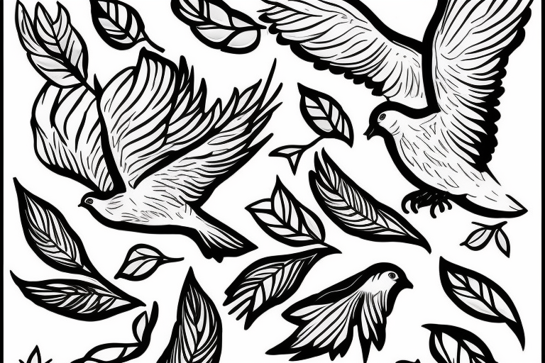 Dove flying clutching an olive branch tattoo idea
