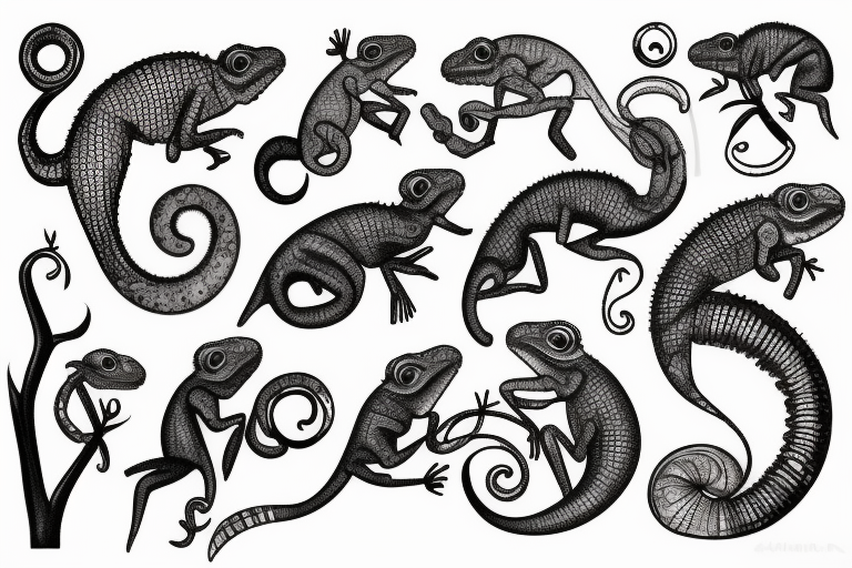 Chameleon tattoo what does it mean and how to wear it with dignity    Онлайн блог о тату IdeasTattoo