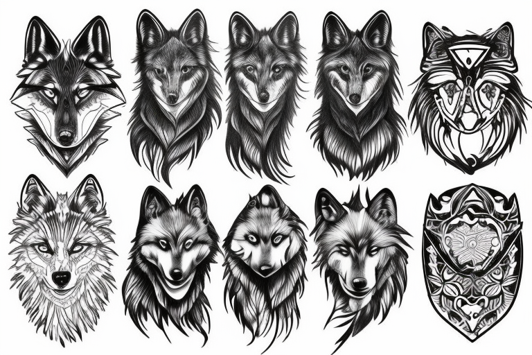 29982 Wolf Tattoo Designs Images Stock Photos  Vectors  Shutterstock