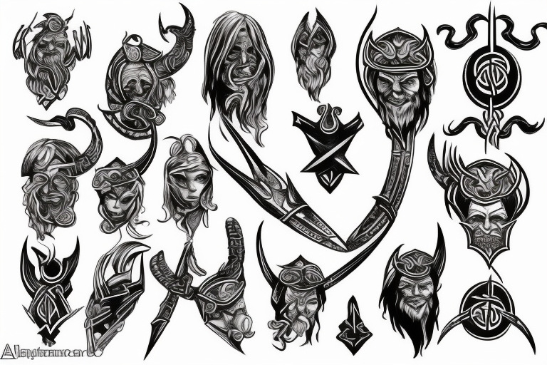 40 Viking Tattoo Ideas Hoa Hình Quân đội Bắc Âu Mạnh Mẽ 0320