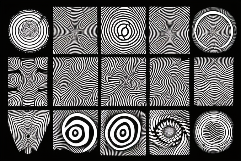 optical illusion looking like a vortex tattoo idea