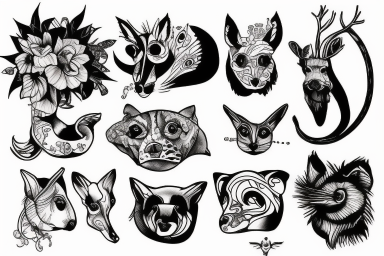 Animals tattoo idea