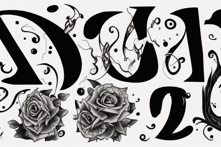 gangster letter tattoo designs