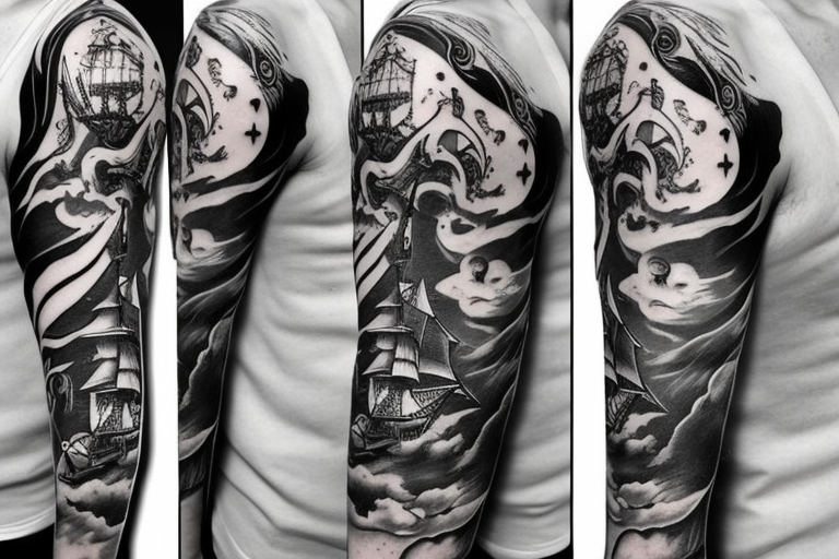 40 Pirate Tattoos On Sleeve