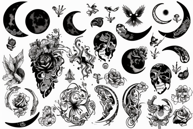 moon tattoo idea