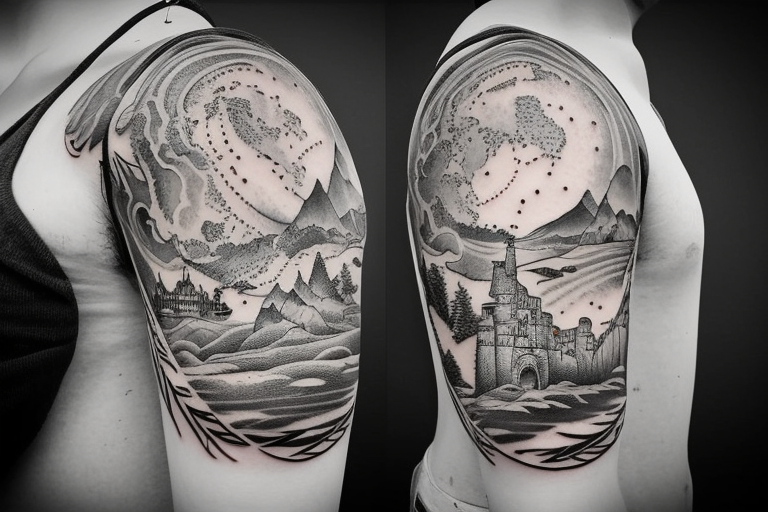 World Map Tattoo Ideas For Those Who Love To Travel 