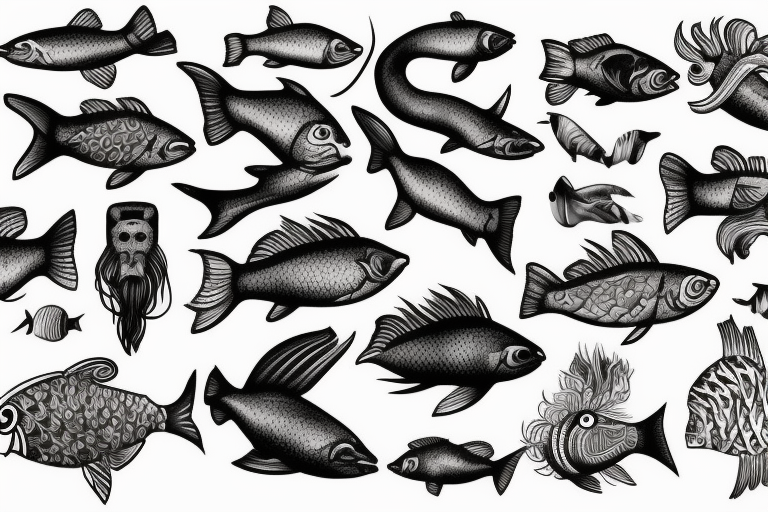 animal. fish tattoo idea