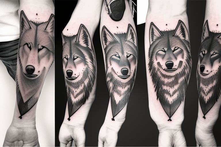 Family 3 wolf pack tattoo idea