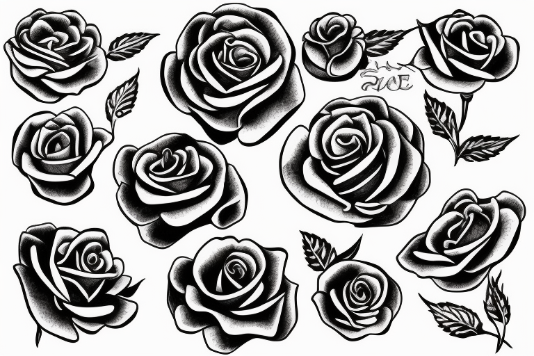 rose with snake tattoo idea