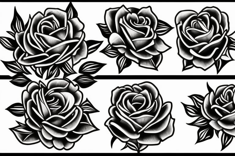 peonies and roses tattoo idea