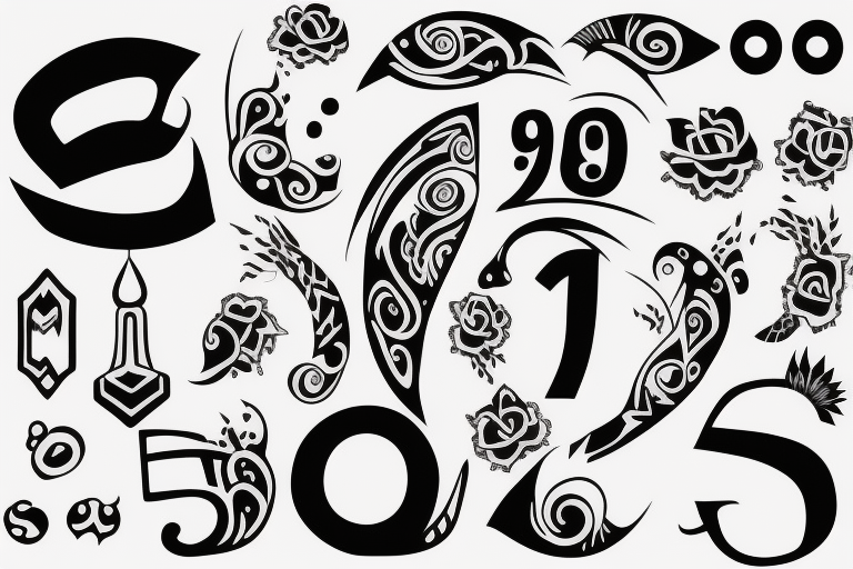 50 Sheets Numbers Finger Neck Face Temporary Tattoo India  Ubuy