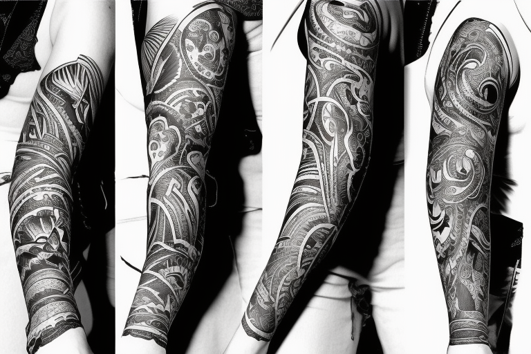 David Beckhams right arm sleeve tattoo