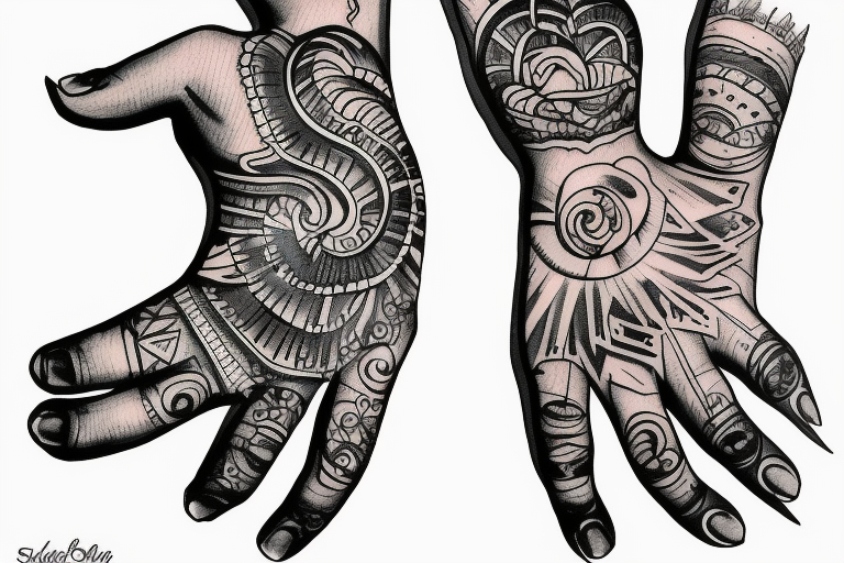 Name sudipta on hands tattoo idea