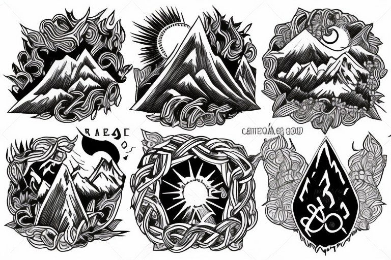 Small Mountain Tattoo Small Mountain Tattoo Drawing, mountain, tattoo,  mountain png | PNGEgg