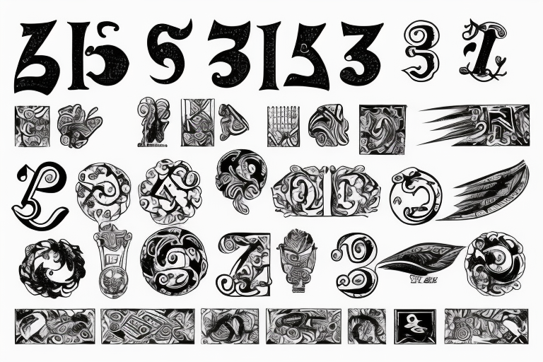 Number Tattoos  25 Different Designs with Images  Design Press