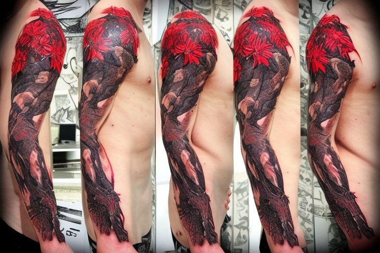 barbed wire tattoo sleeve