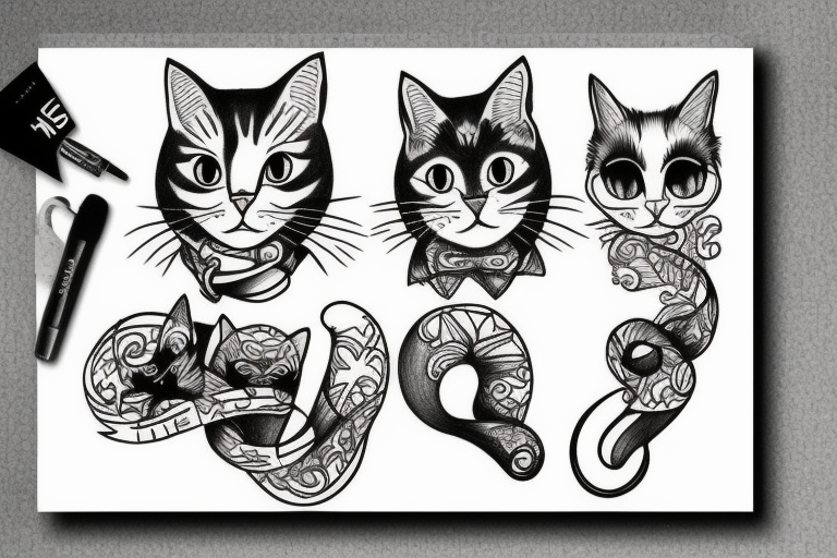 trio, cats tattoo idea