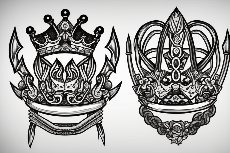 Crown and Diamond Tattoo Designs - wide 10