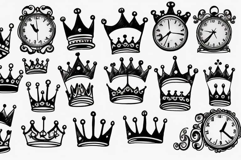 100000 Crown tattoo Vector Images  Depositphotos