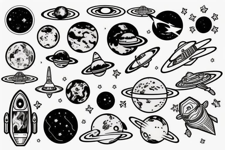 Space Tattoo by Jamie Joyet on Dribbble