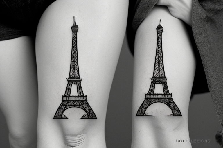 5 Totally Awesome Eiffel Tower Tattoo Designs