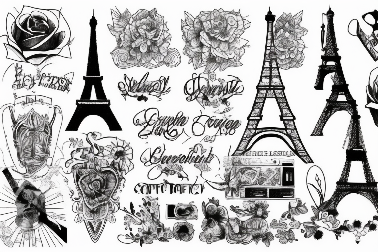 eiffeltower in Tattoos  Search in 13M Tattoos Now  Tattoodo