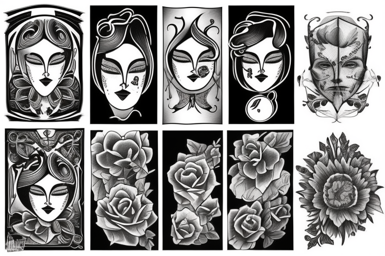 American Traditional Tattoo Flash Digital Art by Cody Pratt  Pixels