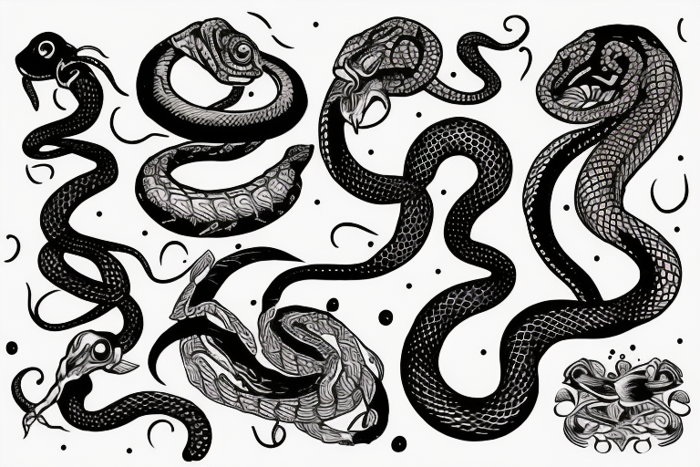 snake in hand tattoo idea