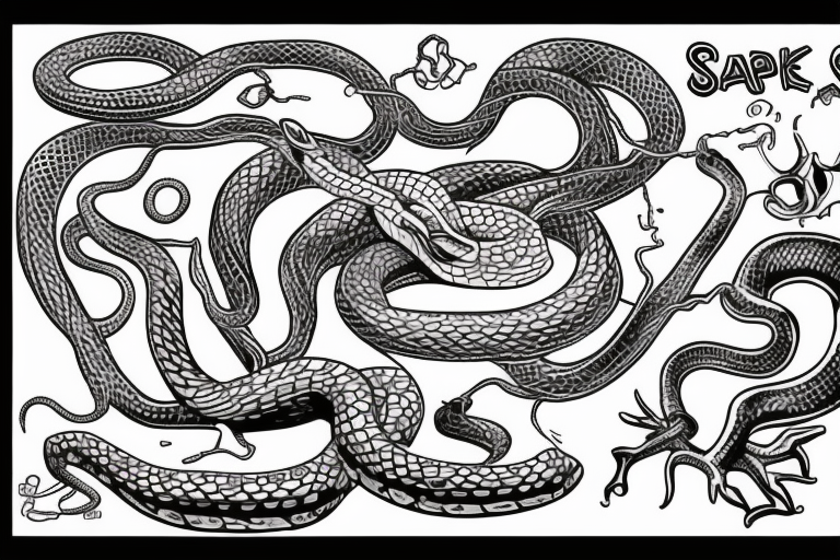 Snake in IT world tattoo idea