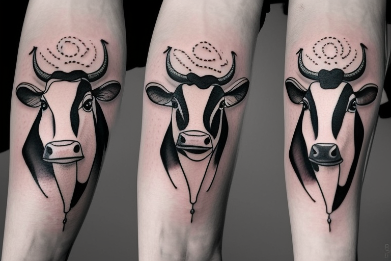 4. Cute Cow Tattoo Designs for Women - wide 4