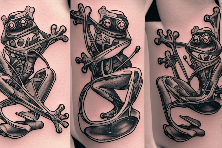 frog playing guitar tattooTikTok Search