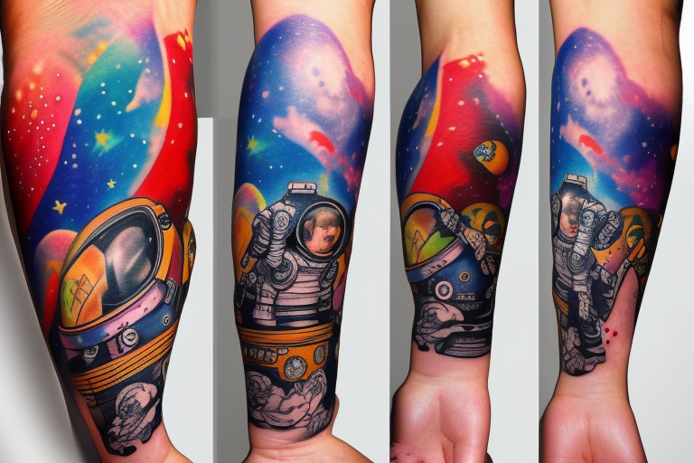 24 Super Cool Astronaut Tattoo Designs