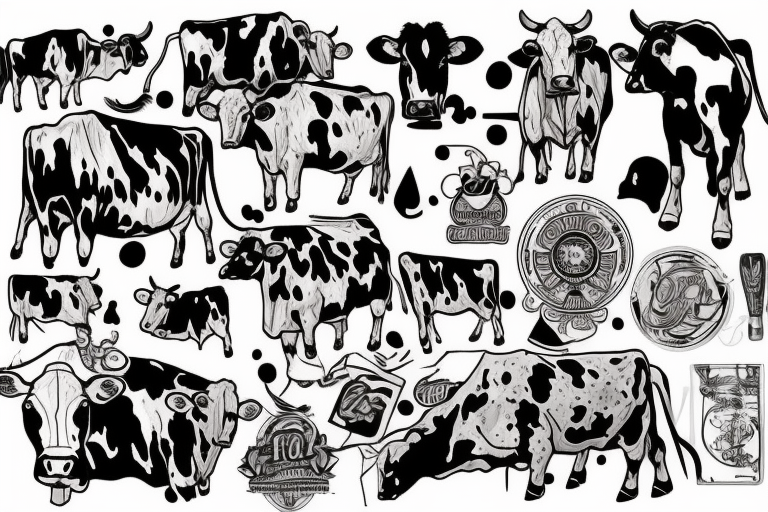 Cow Tattoo by blindthistle on DeviantArt