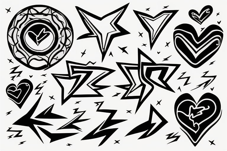 lightning bolt tattoo designs