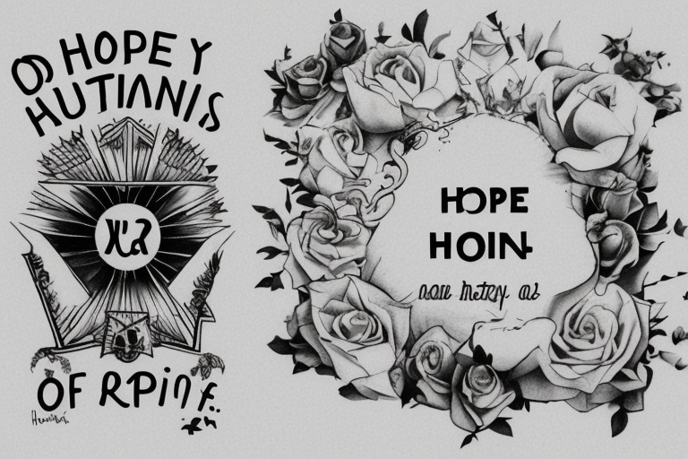 From Hope to Action, Destiny Unfolds

use this quote to come up with a tattoo concept

incorporate H.A.D as abbreviations 

the date 15 May 2021 in some format

Also incorporate Henry Arlo Duran tattoo idea