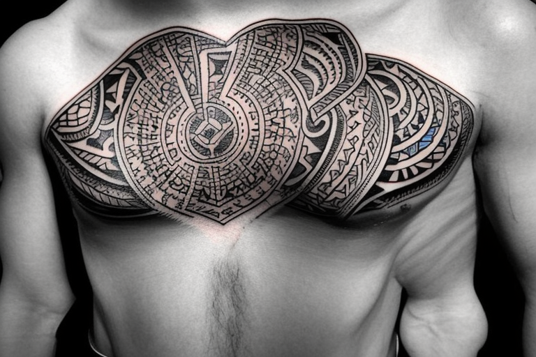 Armenian culture on the chest tattoo idea