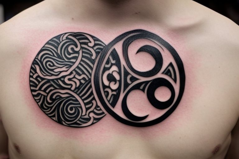 The Japanese-style tattoo will center around the yin-yang symbol, representing the duality and interconnectedness of opposing forces. The black half of the yin-yang will seamlessly blend into the white half, and vice versa, symbolizing how each side contains a small part of its opposite. The design can be embellished with traditional Japanese elements like cherry blossoms, waves, or dragons to add a touch of Eastern culture and symbolism.

The tattoo will serve as a reminder of the harmony that exists in embracing both light and dark, positive and negative, and finding balance in all aspects of life. It will reflect the Eastern wisdom that acknowledges the complementary nature of opposing forces. tattoo idea