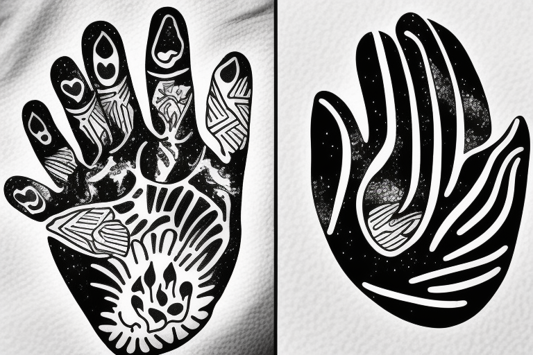 tribal bear paw tattoo designs