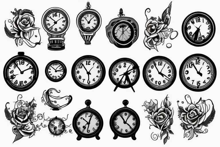 Clock tattoo idea