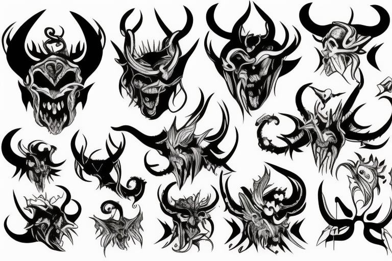 Demon tattoo idea
