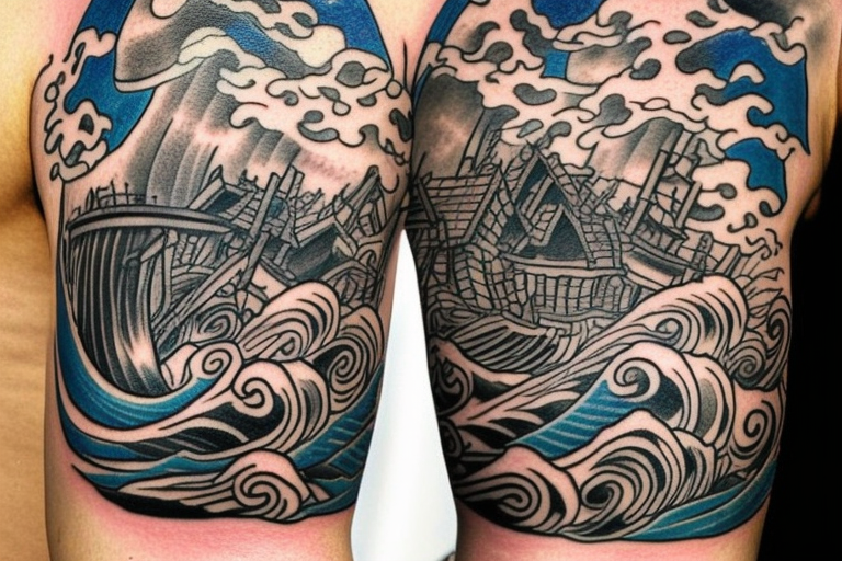 Waves Beating Japanese tattoo sleeve  Best Tattoo Ideas Gallery