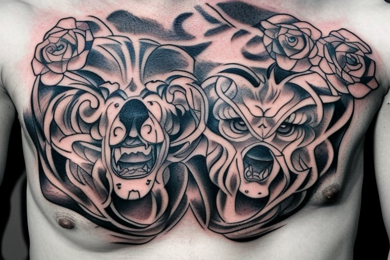 ganesh tattoo chest