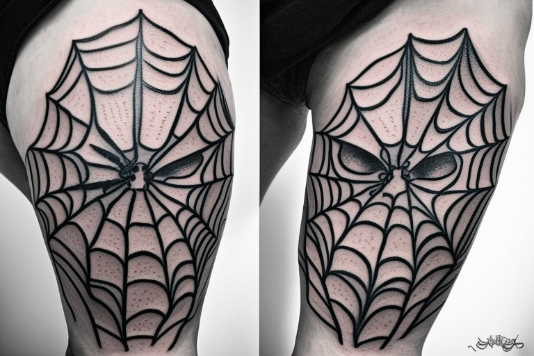 spider web tattoo designs